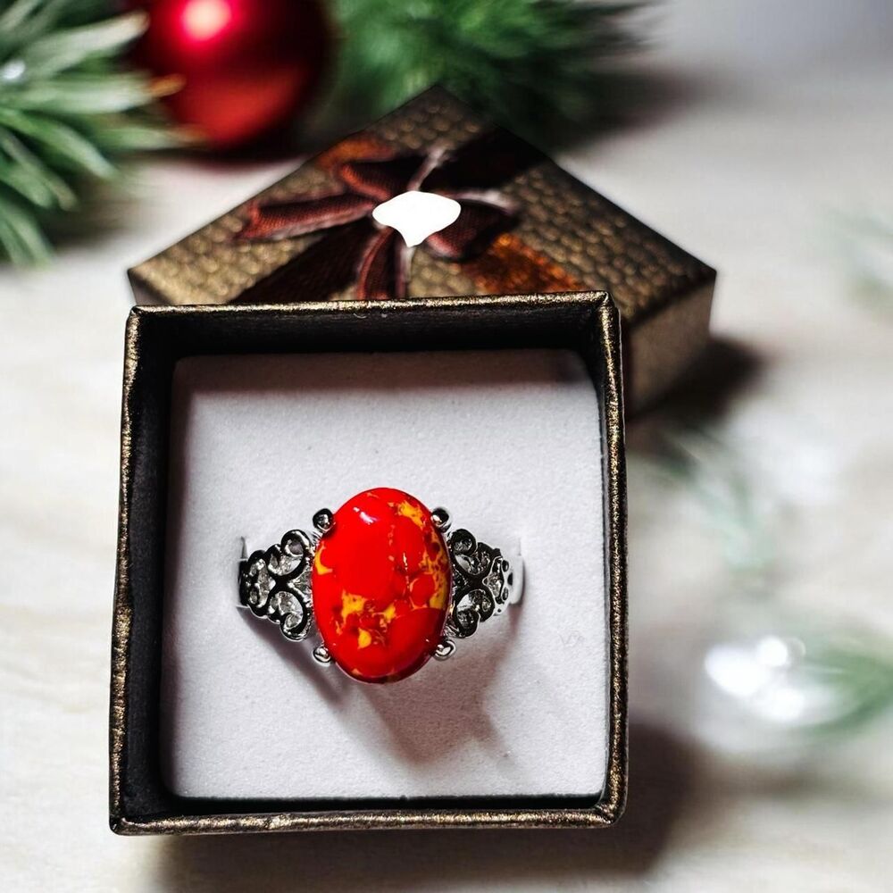 Unbranded Women's Red and Silver Jewellery